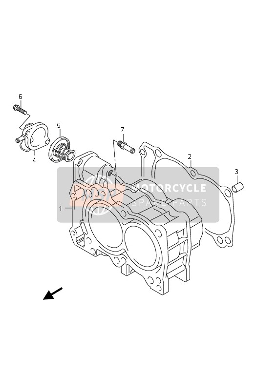 Suzuki AN650A BURGMAN EXECUTIVE 2011 Cylinder for a 2011 Suzuki AN650A BURGMAN EXECUTIVE